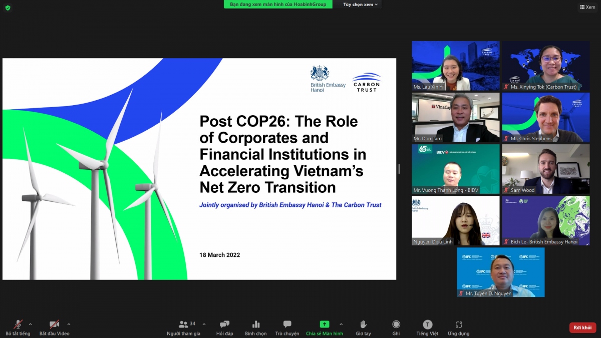 UK supports financiers to accelerate Vietnam’s Net Zero transition